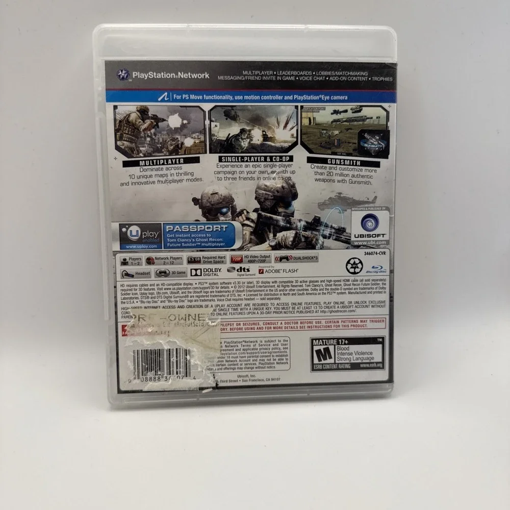 Ghost Recon: Future Soldier Sony PlayStation 3 Complete in Box